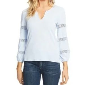 NWT 1. STATE | peasant top | boho | cream | L